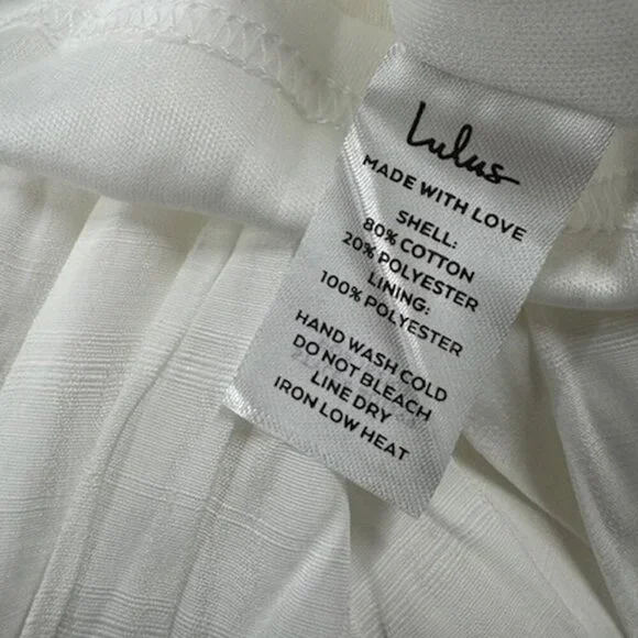 NWT Lulus Adorable Sight White One-Shoulder Tiered Mini Dress - Picture 6 of 8